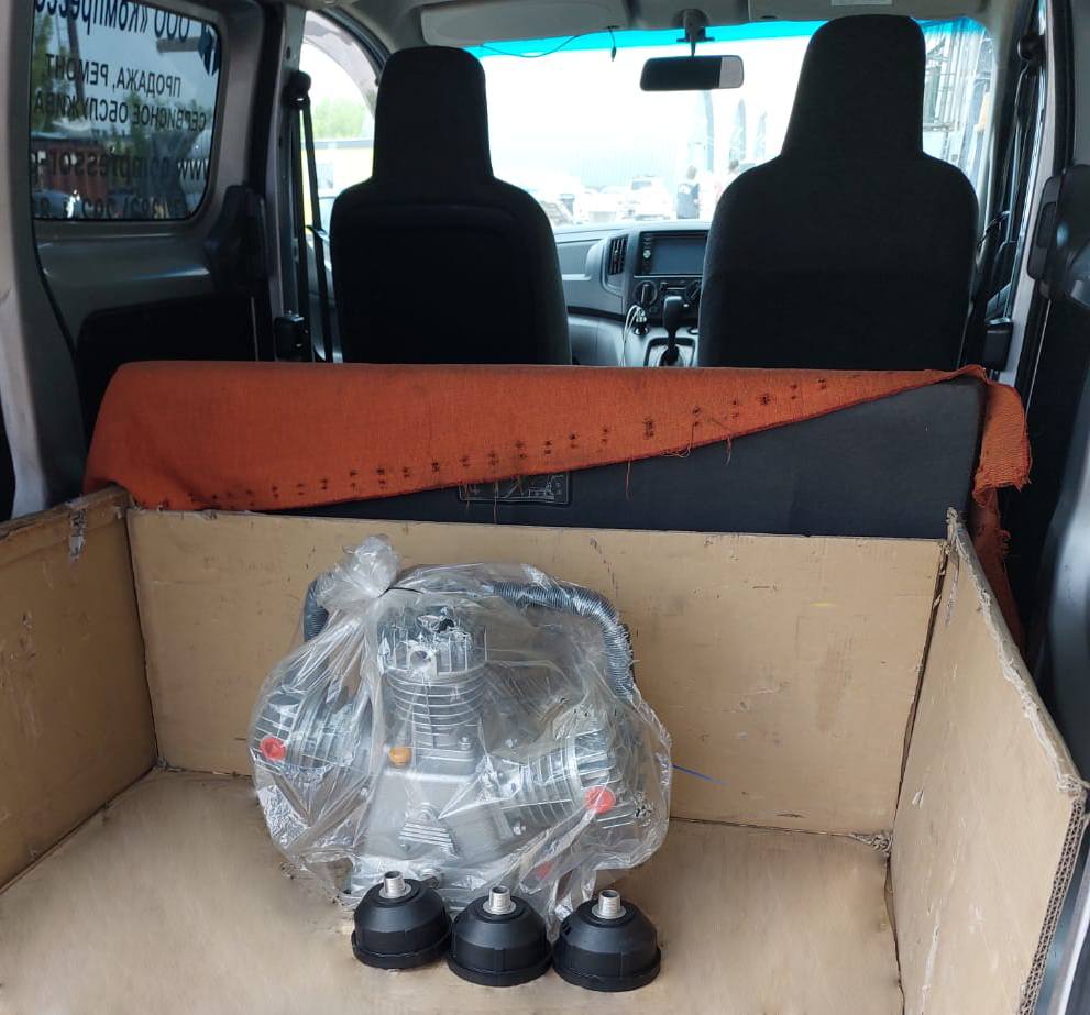 Отгрузка компрессора Remeza СБ4/С-100.LB40, поршневых блоков LB30 и LB40 и фильтров